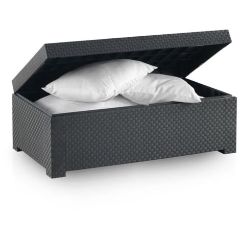 Gartenbox - Auflagenbox Diva aus Polyrattan - Anthrazit