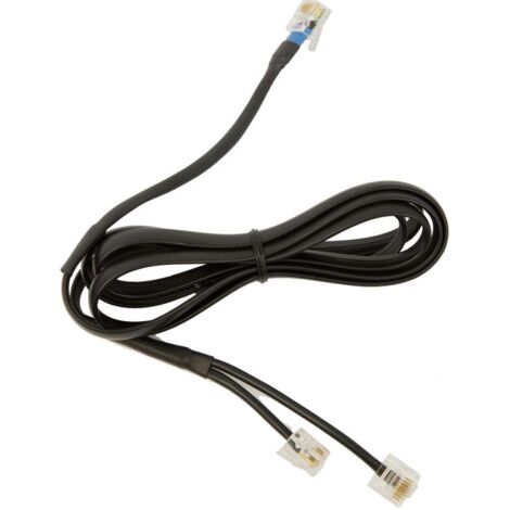 Jabra Link 14201-10 schwarzes Kabel 20 cm für VoIP-Telefonie (1/5)
