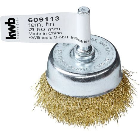Becherbürste kwb 609113 gewellter Messingdraht 50 mm (1/2)