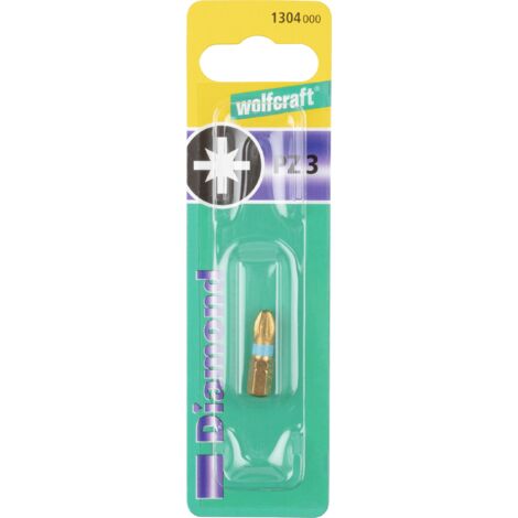 Schraubendreherbit Wolfcraft 1304000 Diamantbeschichtung 25 mm (1/2)