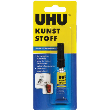 Superkleber UHU 47705 schnelltrocknend für Kunststoffe 3g (1/2)