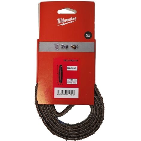 Schleifband Milwaukee endless belts grobkörniger Nylon 13x457 mm (1/4)