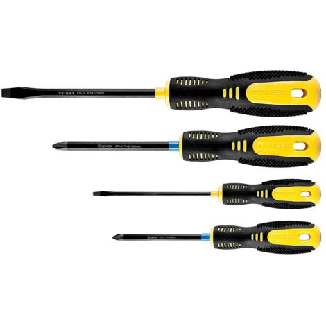 Schraubendreher Set Topex 39d933 Chrom-Vanadium Magnetisch Ergonomisch (1/2)