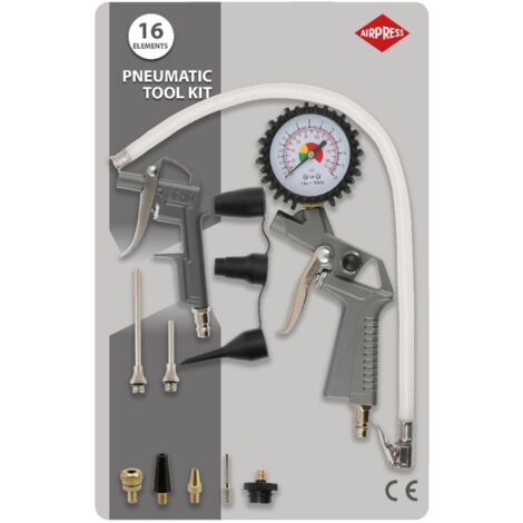 Zubehörset airpress accessory kit pneumatic 16 Teile
