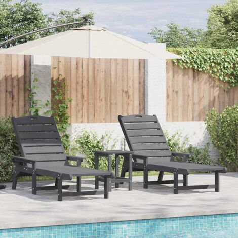 Gartenmöbel vidaxl sunbed wasserdicht verstellbare Rückenlehne