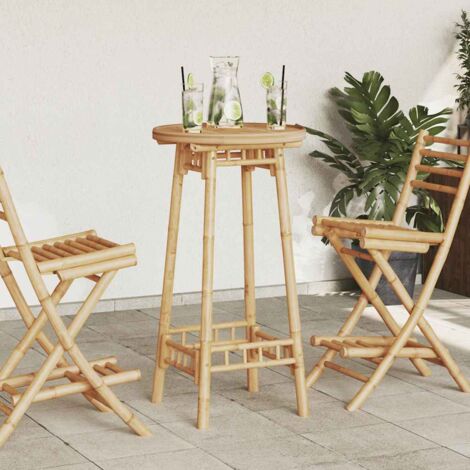 Gartenmöbel vidaxl garden bar table Bambus 55x100 cm
