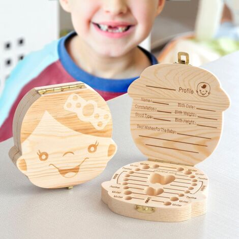 Northix Erinnerungsbox Baby Holz modernes Design (1/5)