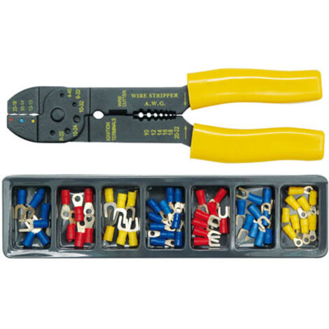 STECKER-CRIMPZANGE + STECKER IN EINER KASSETTE (1/2)
