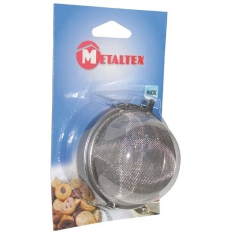 Edelstahlfilter für Aufgüsse mit Kette 7,5 cm Metaltex Kitchenware (1/2)