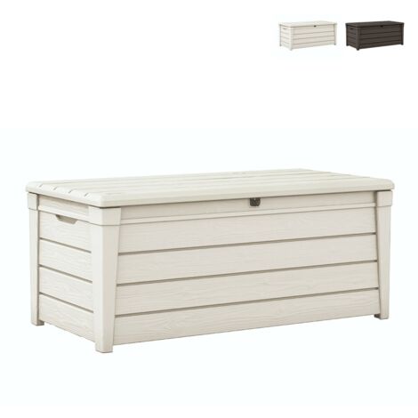 Keter Baule BRIGHTWOOD Poolbox 120 Weiß (1/5)