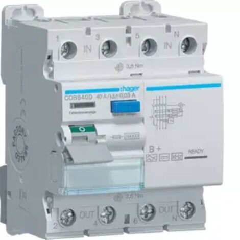 Fehlerstromschutzschalter Hager cdb640d 40A 30mA (1/2)