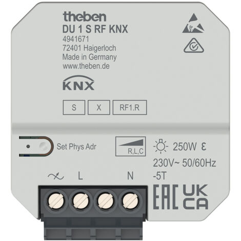Funk-Dimmaktor 1-fach DU 1 S RF KNX (1/5)