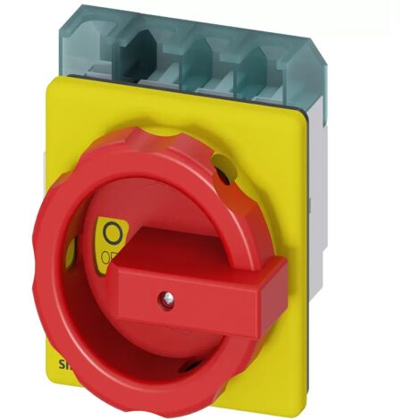 Siemens SENTRON, Lasttrennschalter 3LD, Not-Aus-Schalter, 4- polig, Iu: 63 A 3LD25041TL53 (1/2)