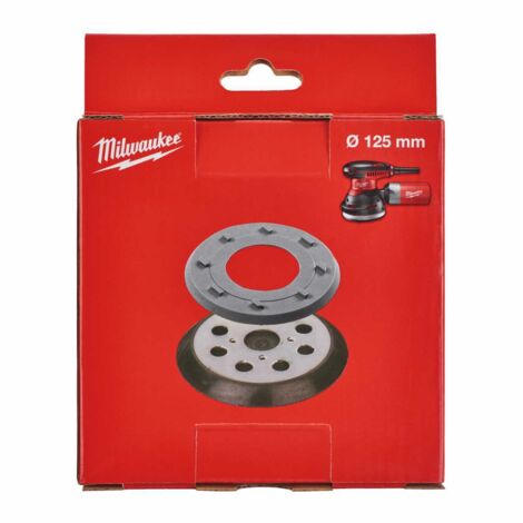 MILWAUKEE Schleifteller für Exzenterschleifer ROS 125 E (125 mm 8-Loch)-'4932430091' (1/2)