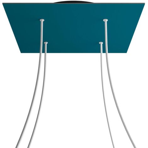 Leuchte creative-cables rose-one square 40 cm Metall petroleum (1/5)