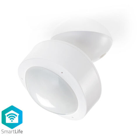 Nedis Smartlife Motion Sensor / WLAN / Stromversorgung über USB / IP20 / Detektorwinkel: 120 ° / Detektorreichweite: 10.0 m / Android / IOS / Weiss (1/5)