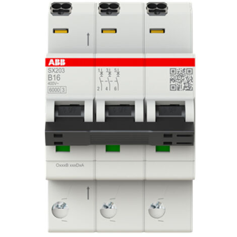 Leistungsschalter ABB sx203-b16 6kA 16A 3-polig