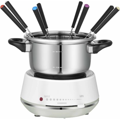 Elektrischer Fonduetopf Melissa 16310230 1200W 2L Edelstahl weiß