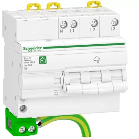 Überspannungsschutz Schneider Electric r9l16710 Typ 2 10 kA 20 cm (1/2)