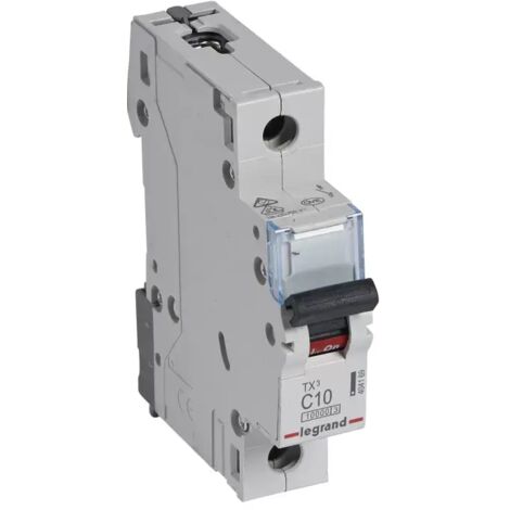 Legrand TX3 Leitungsschutzschalter C-Charakteristik, 10A, 1-polig, 10kA,230/400VAC, 1TE 404169 (1/2)