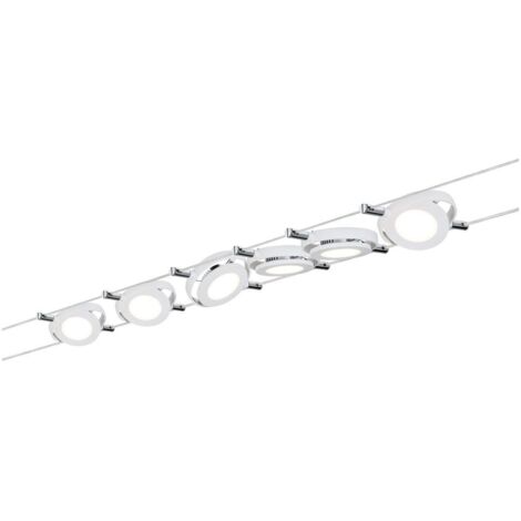 Paulmann Seil-Set, LED, 6x4W, RoundMac 230V/12V DC Weiß matt"-"006444