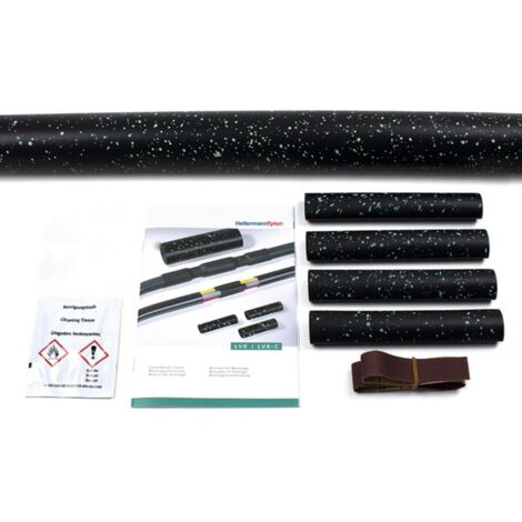 HellermannTyton Schrumpfschlauch schwarz 500 mm (1/3)
