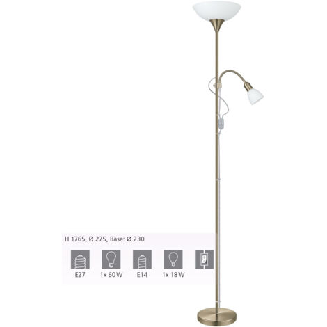 Eglo UP 2 Stehlampe Bronze 176,5 cm Höhe (1/4)