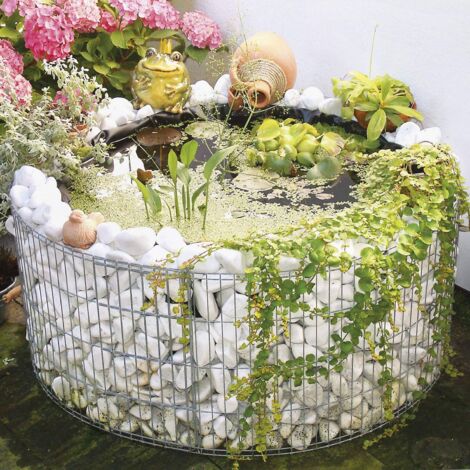 bellissa Hochteich Ø 92/72 cm H 40 cm inkl. Teichfolie, Trennvlies Gartenteich (1/4)