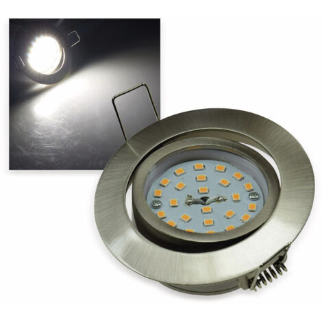 CHILITEC LED-Einbauleuchte "Flat-32" EEK F, 5 W, 590 lm, 4000 K, Edelstahl (1/4)