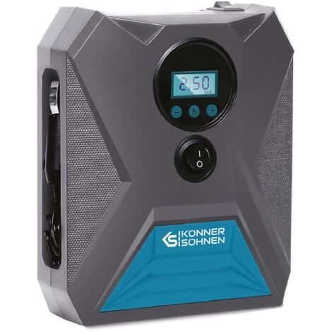 Luftkompressor KS P10, Leistung 120 W, Max. Luftmenge 150 Psi, Füllgeschwindigkeit 25 l/min, Kabellänge 3 m, Automatische Abschaltung, LED-Licht. (1/5)