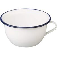 Ibili 903524 Nachttopf Emaille Weiß 24x13x24 cm