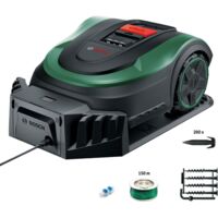 Bosch Rasenmäher Roboter Indego S+ 500 (integrierter 18V Akku und App Funktion, Ladestation enthalten, Schnittbreite 19 cm, für Rasenflächen bis 500 m²)