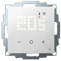 eberle Raumthermostat modernes Design in Weiß