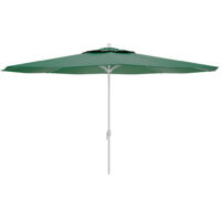 Marbueno Regenschirm Stahl 8 Stangen d300 cm Polyester grün Garten, Pool und Terrasse 10190