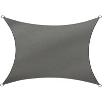 Travellife Rechteckiges Sonnensegel grau 3x4 m