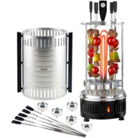 Zilan Kebap Maker Schaschlikspieß Maker Schaschlik Grill Kebap Grill 5 Spieße Fettauffangschale