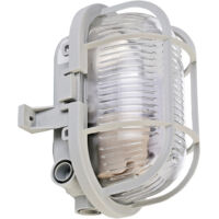 DEKO LIGHT SYRMA OVAL GRAU 401013 OUTDOOR DECKENLEUCHTE, OUTDOOR WANDLEUCHTE E27 GRAU