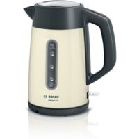Bosch Wasserkocher TWK4P437 Elektrisch 2400 W 1,7 l Edelstahl Beige