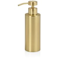 Badezimmerspender Ø5,5x19,5cm aus goldfarbenem Edelstahl (220ml Fassungsvermögen)