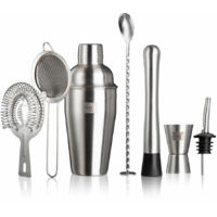 Vacu Vin Elegantes Cocktail Set Edelstahl 7 Werkzeuge