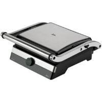 JATA JEGR1596 - Elektrogrill und Griddle mit antihaftbeschichteten Streifenplatten de 29 x 23,6 cm. 2000 W. Kocht alle Arten de von Speisen. 180º-Öffnung. Kippbarer Deckel upper. Auffangschale für Soß