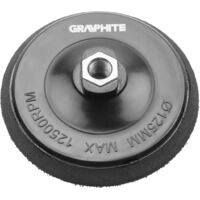 Graphitscheibe 125 mm M14 - flexibel mit Klett für Winkelschleifer