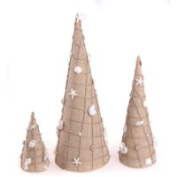Deko-Bäumchen, 3er-Set, Weihnachtsdeko