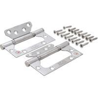 Scharnier-Satz Edelstahl für platzsparenden Einbau 100 x 50 mm 2-tlg.