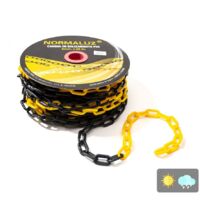 Normaluz RD80740 Kunststoffkette 6 mm schwarz gelb 25 m, 25m