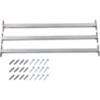 vidaXL Einstellbare Fenster-Sicherheitsstangen 3 Stk. 710-1200 mm