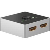 HDMI™-Umschaltbox 2 auf 1, 4K@60Hz.