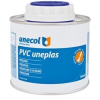 UNEPLAS PVC, 500 ml Metallflasche mit Pinsel, Marke Unecol