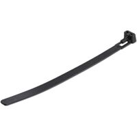 StarTech.com Wiederverwendbare Kabelbinder de 15cm - 7 mm de breit, 35 mm de Durchmesser, halten 22 kg de Zugkraft aus, de Nylon, für innen/außen, 94V-2/UL, Packung de 100 - schwarz