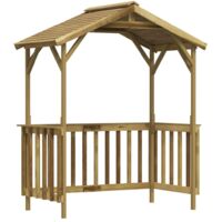 Grillpavillon Kiefernholz Imprägniert 163,5x93x210 cm vidaXL